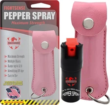 FIGHTSENSE Self Defense Pepper Spray - 1/2 Oz Compact Size Maximum Strength Poli