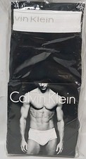 CALVIN KLEIN Mens Cotton Brief Black Size 40. U1020-001. Vtg 1999. NOS NIP