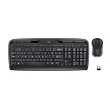 Logitech - MK320 Full-size Wireless Membrane Keyboard and Mouse Bundle for PC...