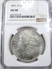 1891-O Morgan Dollar S$1 NGC AU58