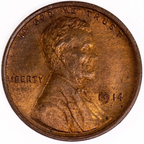 1914 P Lincoln Wheat Cent Gem BU RED - Better Date! Beautiful Coin **LOOK** C108