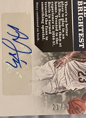 99枚限定 Anthony Davis Auto 2017-18 Panini Prizm Mosaic 直筆サイン