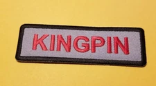Victory KINGPIN Motorcycles Worldwide Shipping Embroidered Patch 1.25 x 4"