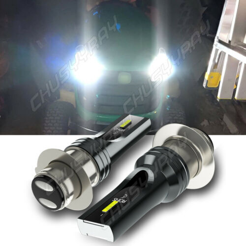 2 Super LED headlight bulbs for a Yamaha Bear Tracker Moto-4 Warrior Kodiak bulb - Picture 1 of 16