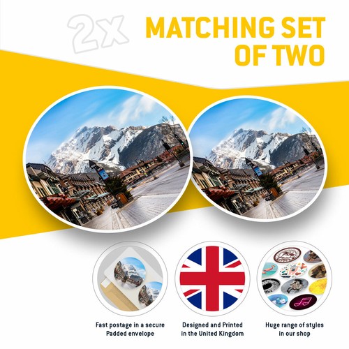 2 x Vinyl Aufkleber 25 cm - Banff City Kanada Ski Snowboard cooles Geschenk #21188 - Bild 2 von 9