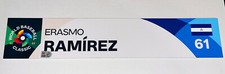 ERASMO RAMIREZ WBC NICARAGUA GAME USED WORLD BASEBALL LOCKER ROOM NAME PLATE TAG
