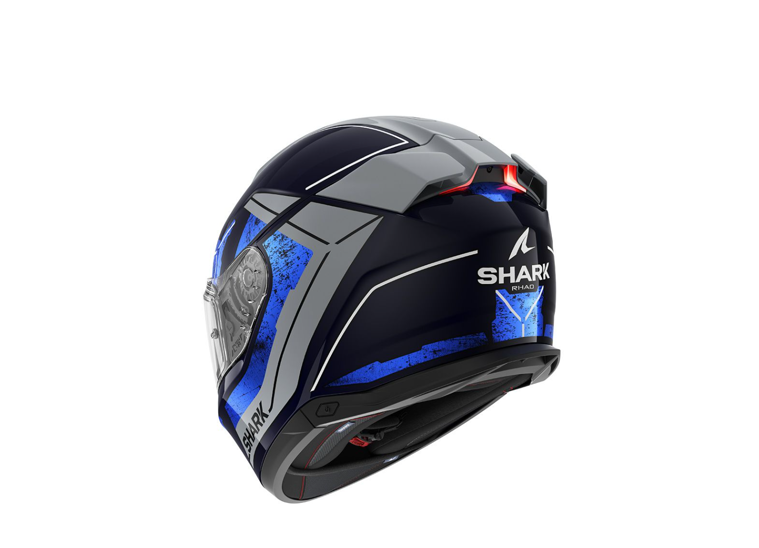 Shark Skwal i3 LED Brake Lights Motorcycle Helmet RHAD Blue/Grey Size