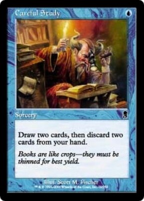 RUSH ENGLISH Etude attentive - Careful Study MTG magic ODY