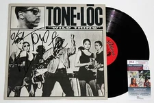 TONE LOC SIGNED WILD THING 12" SINGLE EP LP VINYL RECORD AUTOGRAPH ALBUM JSA COA