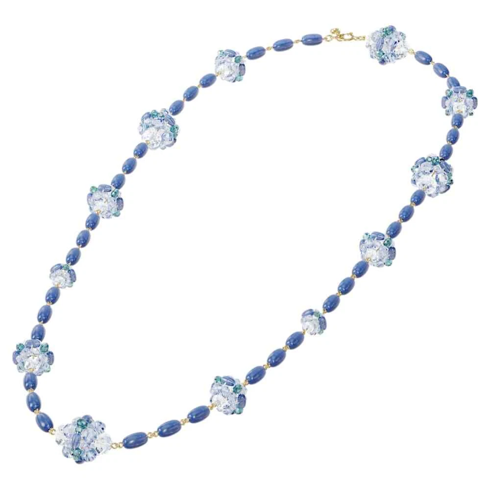 Swarovski 5601905 Somnia necklace Extra long Blue Gold tone