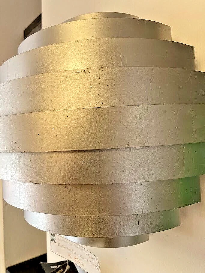 ANTONANGELI - LAMPADA DA PARETE MOD. MAMAMIA - FOGLIA ARGENTO - Immagine 3 di 4