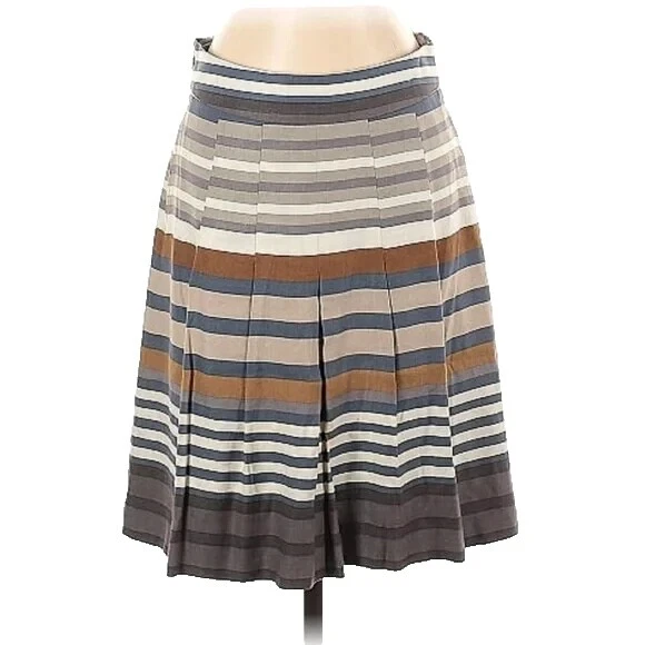 Falda a rayas de lino Banana Republic para Mujeres