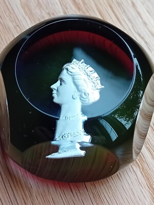 SELTENER BRIEFBESCHWERER ST LOUIS 1953 KRÖNUNG QUEEN ELIZABETH II