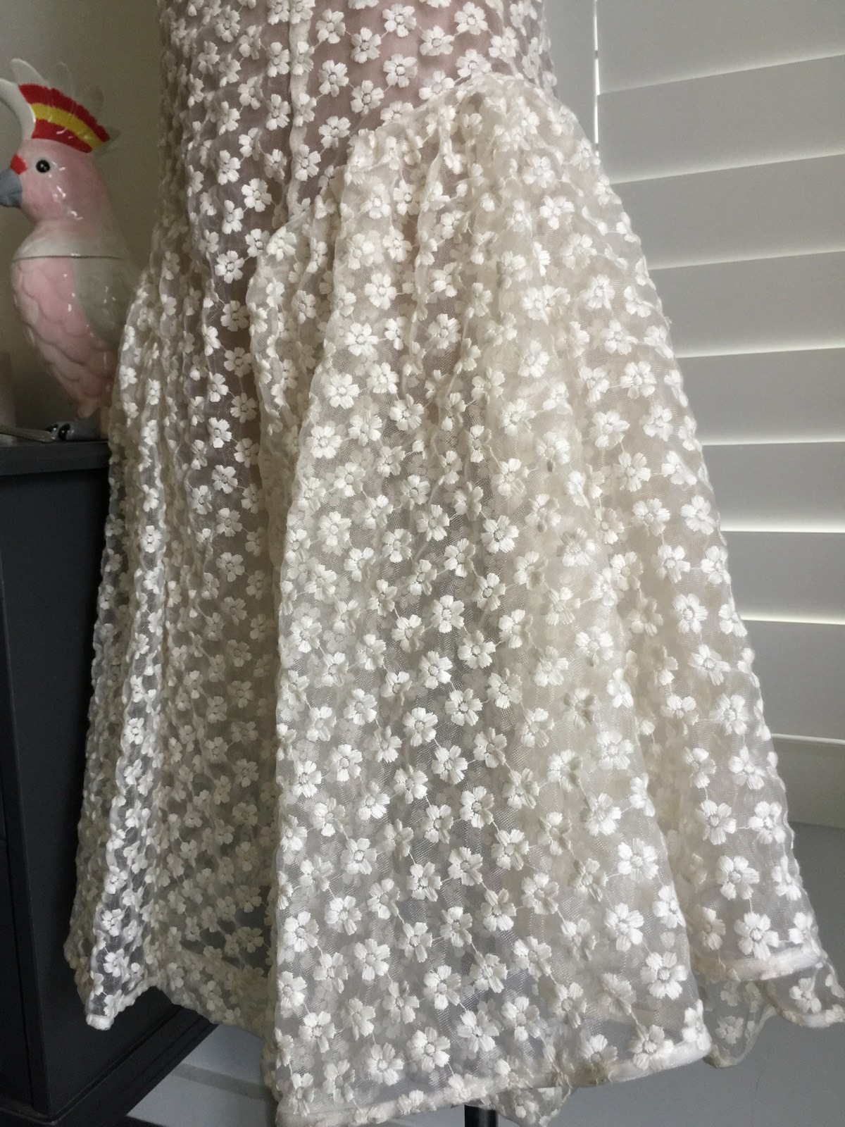 Authentic Simone Rocha Floral-Embroidered Cotton blended Tulle Dress image 10