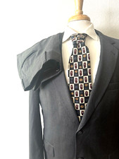 Jos. A. Bank Signature 2-Piece Suit Men's 43R - 37 x 29 Classic Gray Wool Vented