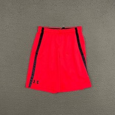 Under Armour Shorts Mens Small Loose Fit Red Activewear Gym Workout Sports