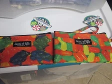 (2) "SWEETZ A RIFFIC" CANDY THEMED WOMENS WRISTLET/CELL PHONE CASE NWT CUTE!