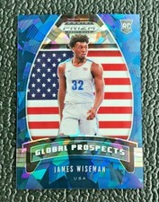 🔥JAMES WISEMAN 2020-21 PRIZM DRAFT PICK GLOBAL PROSPECTS BLUE CRACKED ICE /99🔥