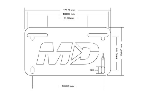 Kit eliminador de guardabarros perfil bajo escondido para Kawasaki Z900 ZH2 2020-2024 - Imagen 5 de 5