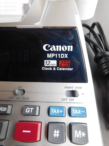 CANON MP11DX 12 Digits 2-Color Print Desktop PRINTING CALCULATOR Adding Machine - Picture 4 of 10