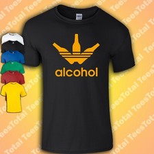 Alcohol Parody T-Shirt | Funny | Logo | Dads | Joke | Beer | Husband | Fathers