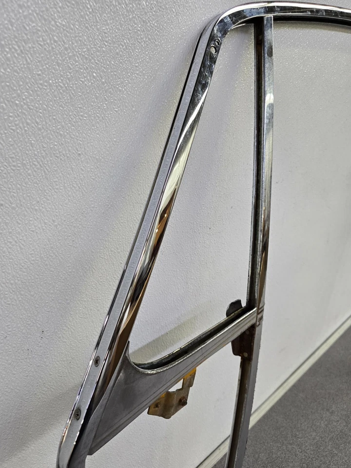 BONITO MARCO VENTANA CROMADO PUERTA CONDUCTOR PORSCHE 911 912 ORIGINAL USADO 1966-67 #3 Foto 3 de 4