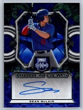 2023 panini elite extra edition baseball sean mclain hidden gems rookie auto
