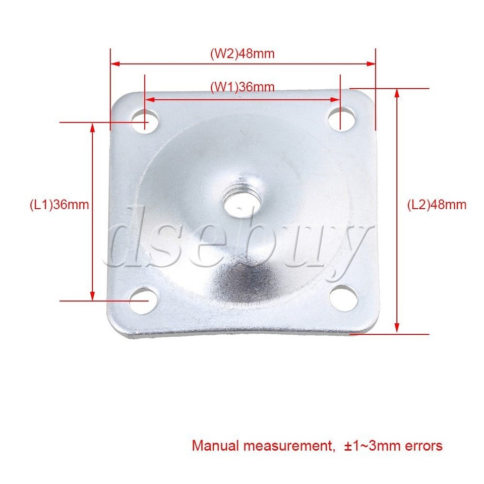 4pcs 12 Degree Angled Leg Mounting Plates for Furniture Leg Repairing ...
