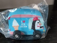 Target Bullseye's Playground Valentine's Day Wooden Penguin Blue Car Toy