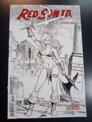 Red Sonja #21 1:10 Sean Chen B&W Variant Comic Book First Print