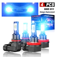 For Chevy Silverado 1500 Crew Cab Pickup 2007-2021 LED Headlight Hi Lo Bulbs