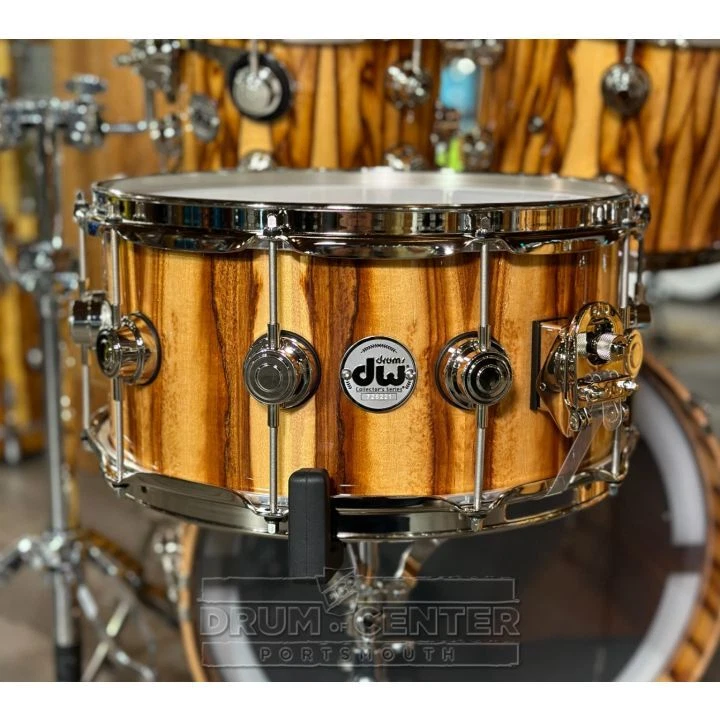 Juego de batería de 6 piezas DW Collectors cereza/caoba checheno exótico con níquel Hw Foto 4 de 4