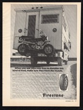 Pubblicità Stampa Firestone Pneumatici Posteriori Muscoli Carico Pesante Pickup Furgone Camper Trazione 1971