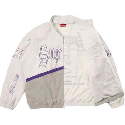 Supreme Old English Track Jacket White | eBay