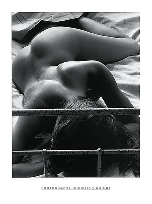 Le Reveil by Christian Coigny Art Print Sexy Female on Bed Photo Poster 32x24