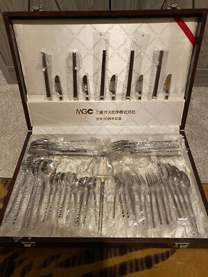 Lucky Wood Cutlery Set , 51 pc. Vintage, Dinner Set, 1812