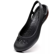 UK New croc Shoes women's Summer Flat Casual Sandals Garden Beach Shoes UK 🔥