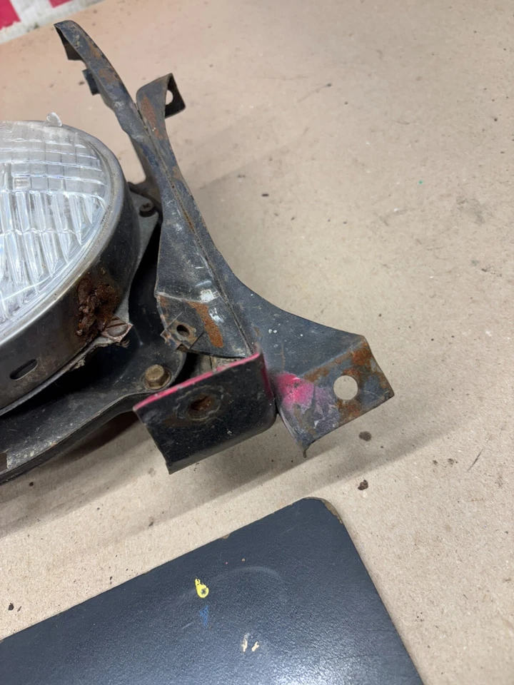 1966 1967 66 67 NOVA CHEVY 2 II HEADLIGHT MOUNT BRACKET AND BUCKET USED OEM OE - Image 3 of 4