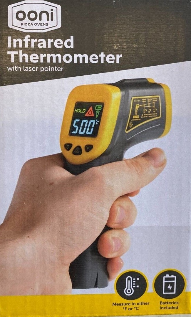 New Ooni Woodfired Pizza Oven Infrared Thermometer UU-P06100