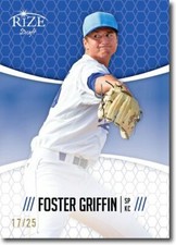 FOSTER GRIFFIN 2014 Rize Rookie Emerald BLUE Paragon ROYALS RC #/25