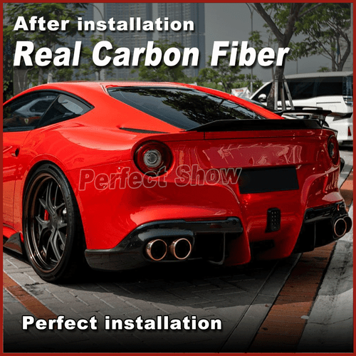 For Ferrari F12 Berlinetta Coupe 2013-2016 Real Carbon Rear Trunk Spoiler Wing - Picture 4 of 9