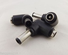 10 DC 5.5x2.1mm Female To 6.0x4.4mm Male Pin Right Angle Power Adapter Connector