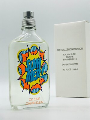 Calvin Klein Ck One Summer 2019 Men Cologne Spray 3.3 oz 100 ml Box As Shown
