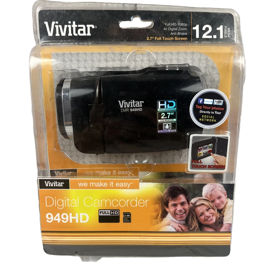 Vivitar Camcorder DVR 949HD 1080p Full HD 12.1 MP NEW OTHER - Image 2 of 4