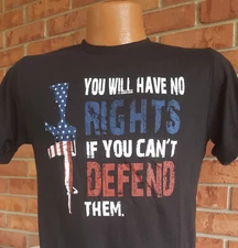 You'll Have No Rights If You Can't Defend Them 65poly/35 cotton blend t-shirt