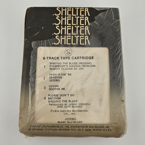 Sealed Mary McCreary Jezebel 8 Track Tape 1974 Shelter Records SRT-2110 NOS - Picture 2 of 7