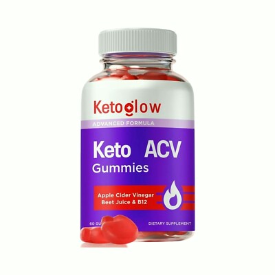 (3 Pack) Keto Glow Keto ACV Gummies Advanced Formula 1000MG Ketoglow Keto Gum...