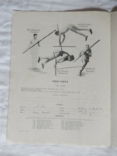 1927 Pacific Coast Conf PCC Track Field Athletics Championships Stanford USC Cal - Picture 6 of 10