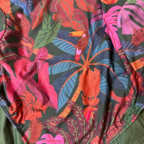 Farm Rio Sweetheart One-Piece Swimsuit Swim Tropical Island Print NWT L - Picture 8 of 12