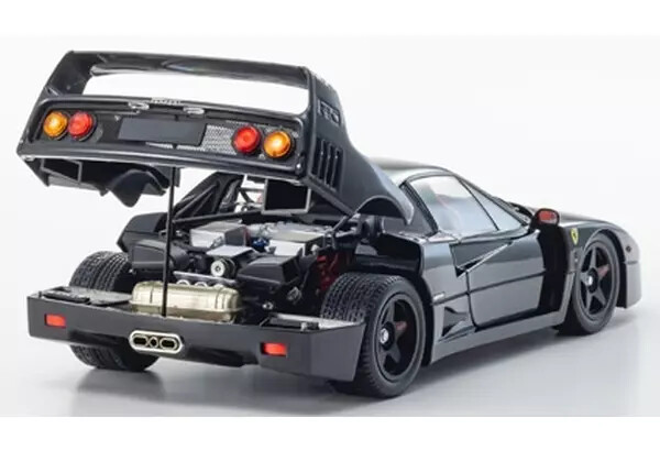 Kyosho 1/18 Ferrari F40 Black Diecast Car Carbon OZ Wheels